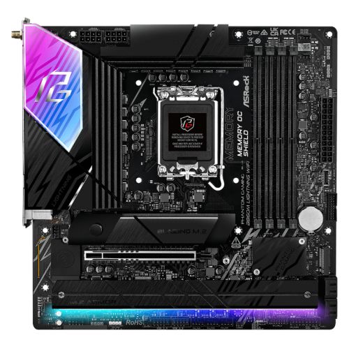 Asrock B860M LIGHTNING WIFI, Intel B860, 1851, Micro ATX, 4 DDR5, HDMI, DP, TB4, Wi-Fi 6E, 2.5G LAN, RGB, 4x M.2 Asrock B860M LIGHTNING WIFI, Intel B860, 1851, Micro ATX, 4 DDR5, HDMI, DP, TB4, Wi-Fi 6E, 2.5G LAN, RGB, 4x M.2